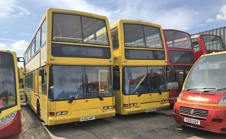 Red Rose Volvo B7TL East Lancs Vyking HJ02HFF & HJ02HFD